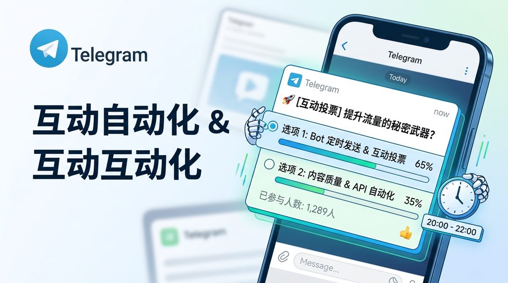 在纸飞机频道内，一个带有投票组件的互动推送界面，界面上显示着用户参与投票后的实时进度条